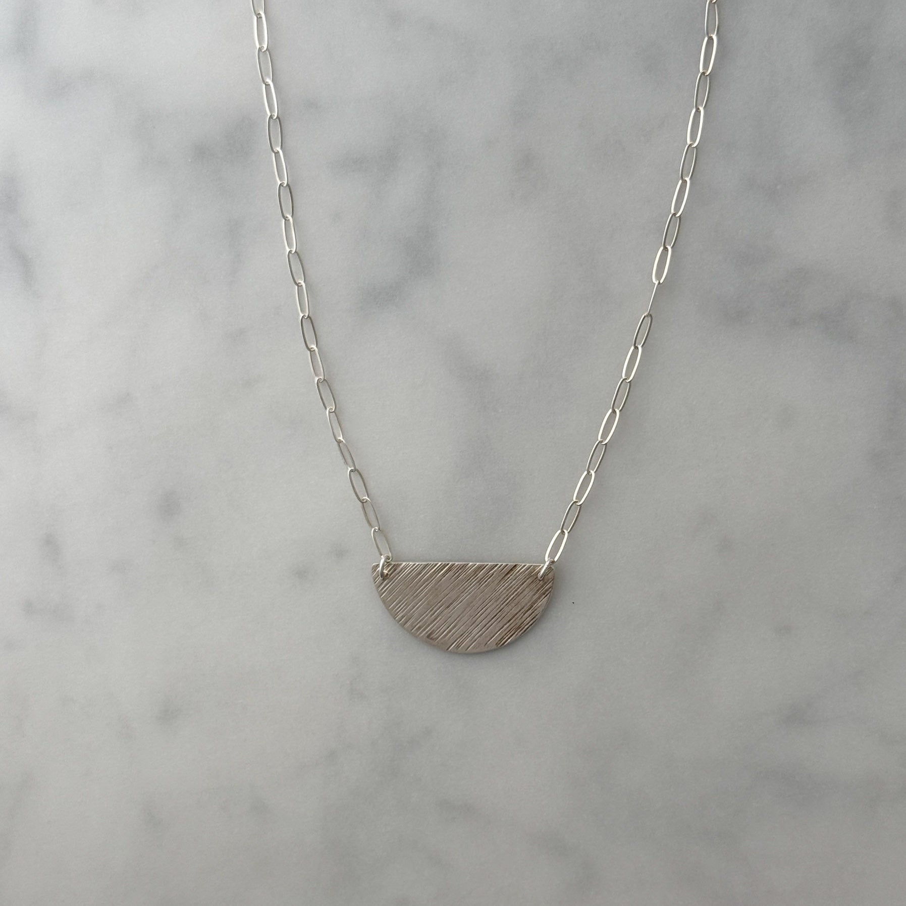 Half Moon Pendant Necklace