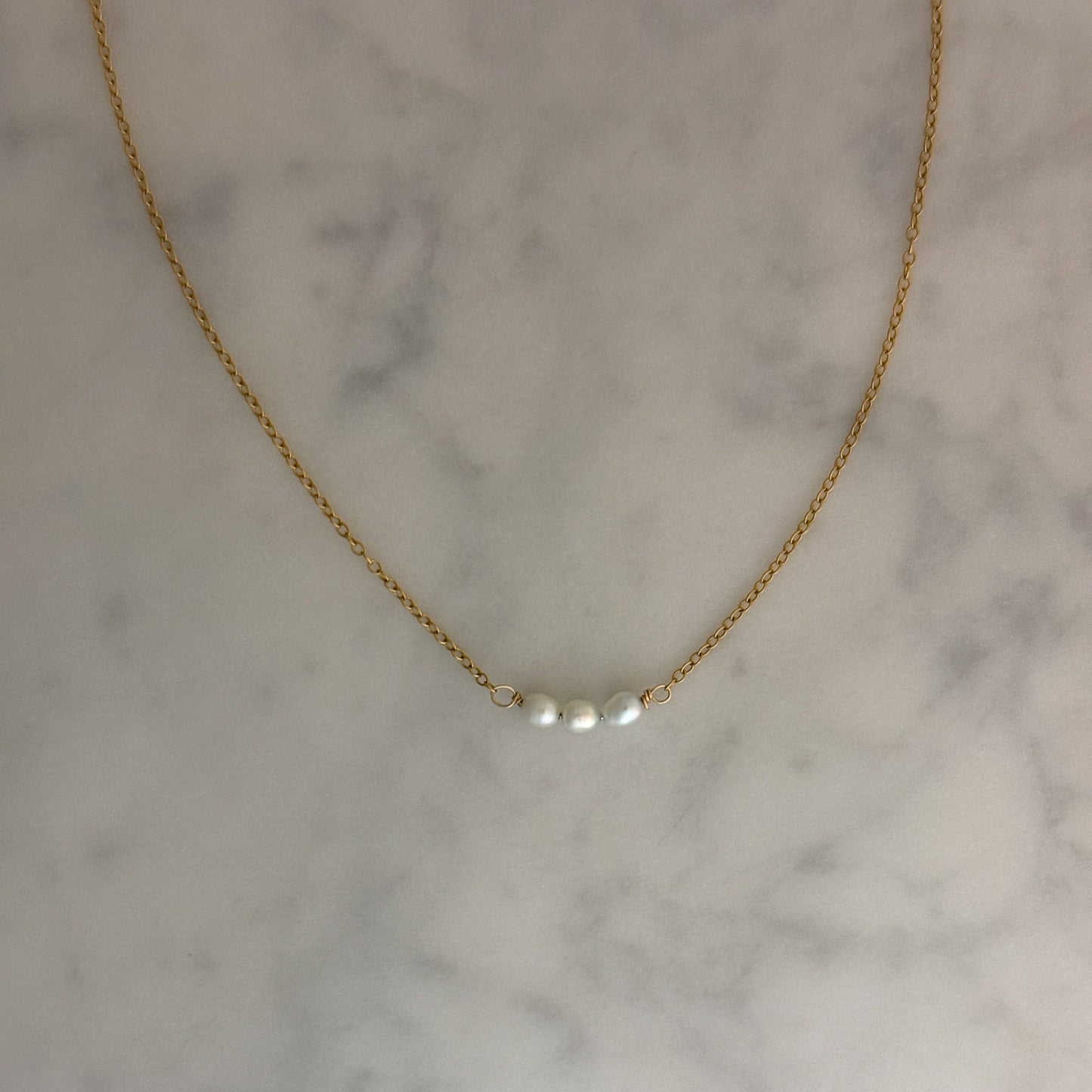Triad Pearl Necklace
