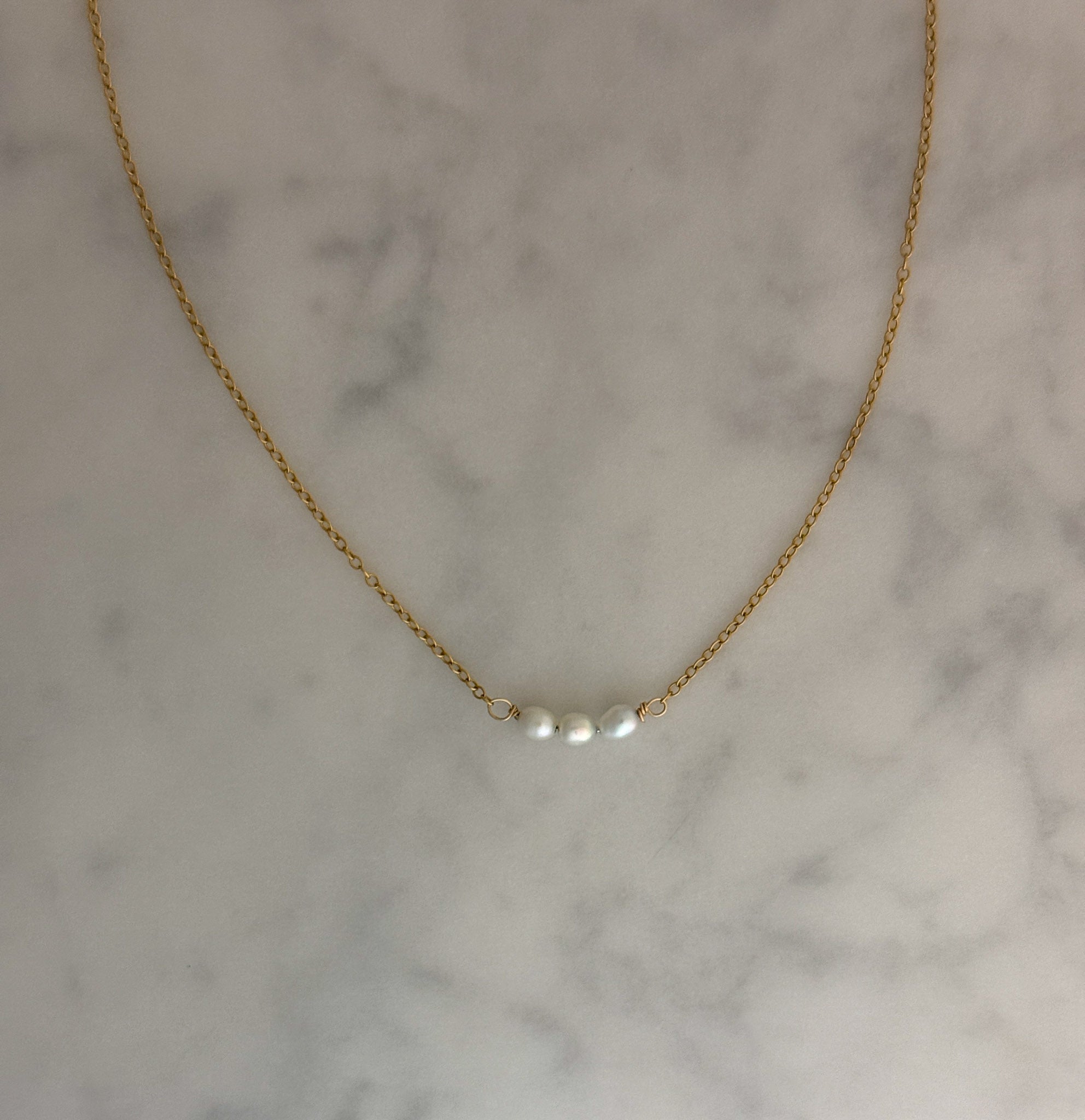 Triad Pearl Necklace