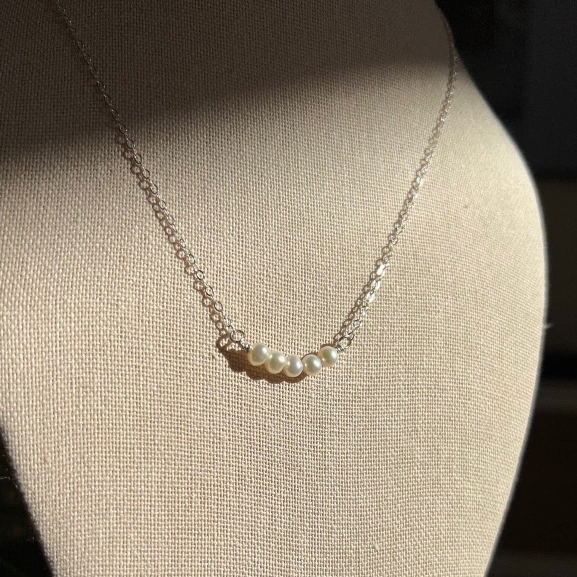 sterling pearl necklace